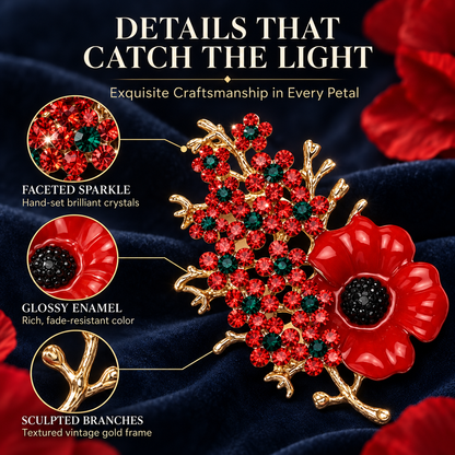 ❤️Buy 1 Get 1 Free — Keep One Remembrance Poppy Brooch, Share One