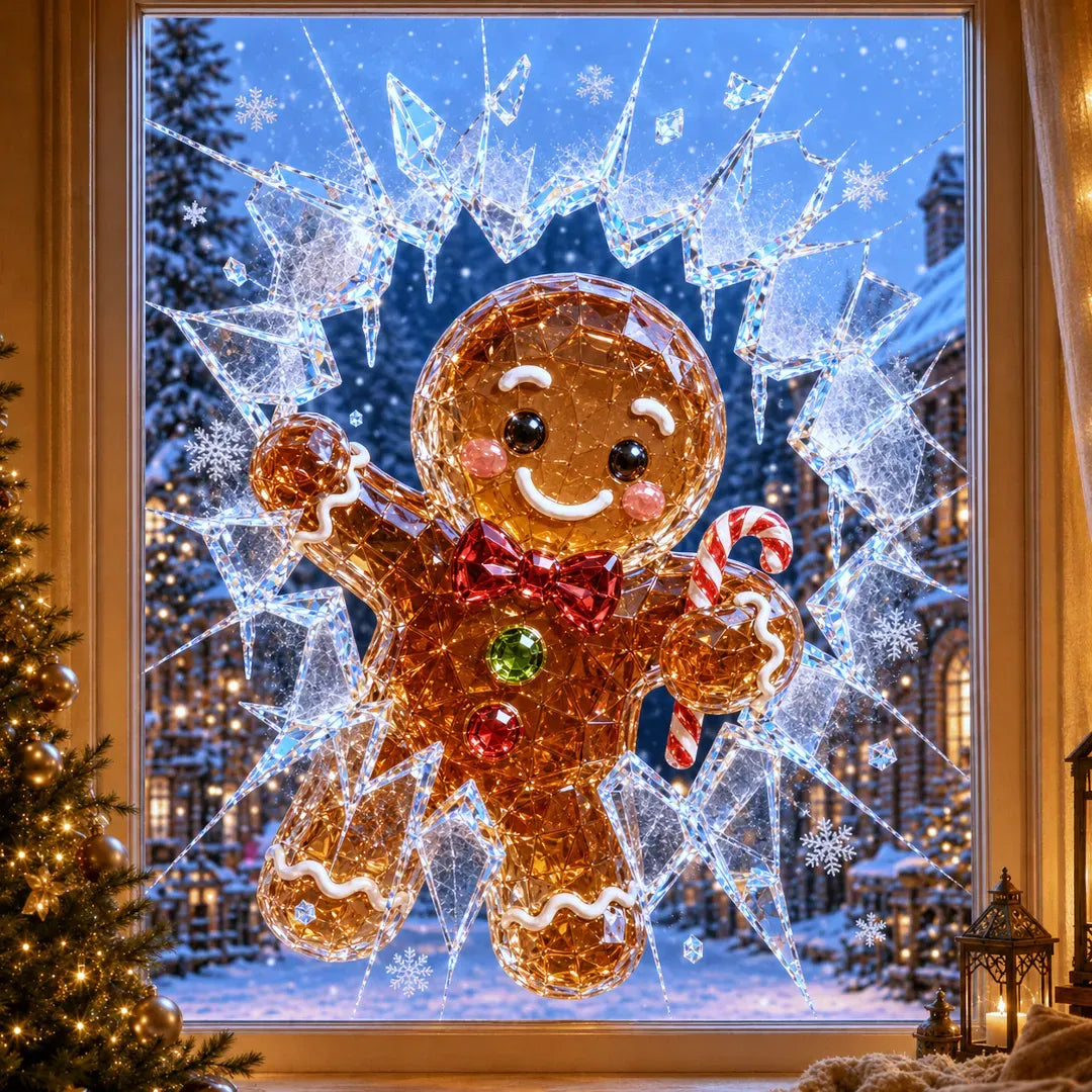 ✨🎄 Limited-Time Christmas Window Decals — 3D Shattered-Glass Effect