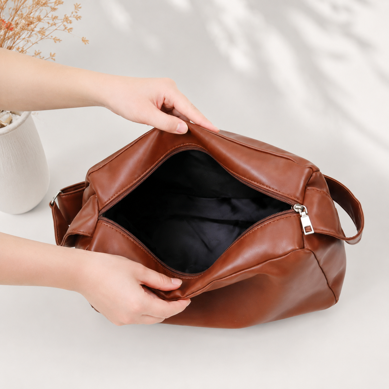 Retro Soft Surface Crossbody Bag