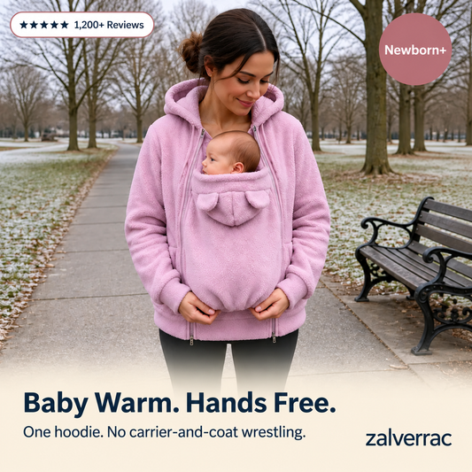 🧸Fleece Baby Carrier Hoodie ❄️