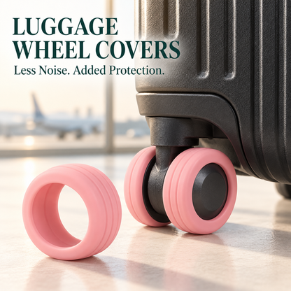 🧳 Silicone Luggage Wheel Covers — Less Noise, Added Protection