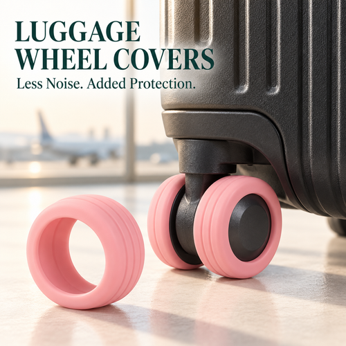 🧳 Silicone Luggage Wheel Covers — Less Noise, Added Protection