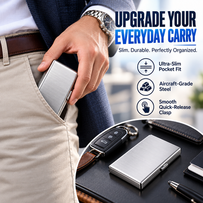🛡️RFID Blocking Metal Card Holder